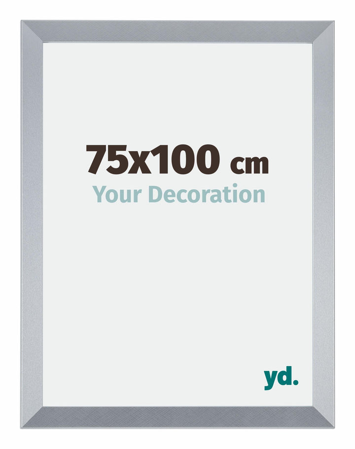 yd. Your Decoration - Bilderrahmen 75x100 cm - Silberglanz - Bilderrahmen aus MDF mit Acrylglas - An