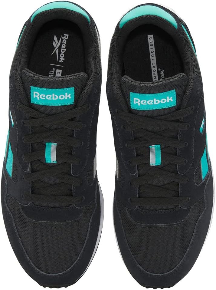 Reebok Unisex Gl1000Sneakers 40.5 EU Core Black Classic Teal Pure Grey 3, 40.5 EU Core Black Classic