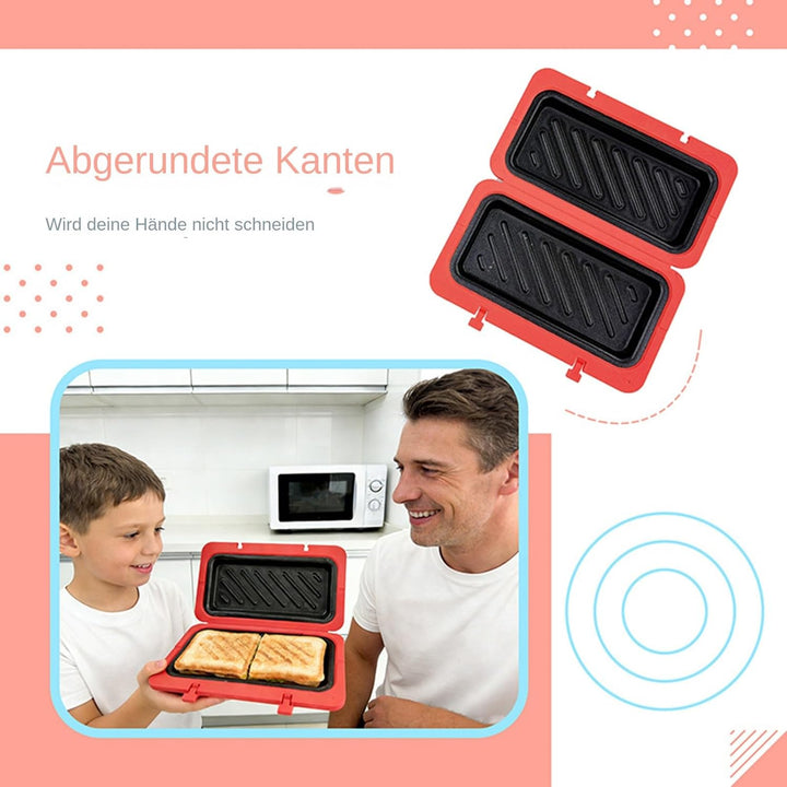 Mikrowellen Toastie Sandwich Maker, Silikon Mikrowellen Toaster, Paninis Maker, Kochgeschirr Toaster