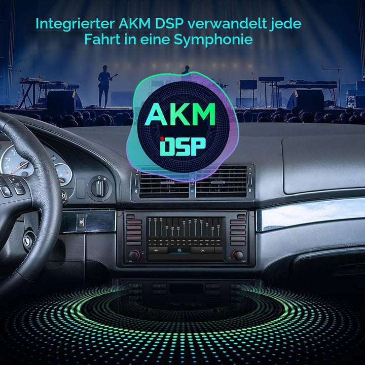 XTRONS 7 Zoll Android 14 Autoradio mit Navi für BMW E39 M5 Octa-Core 4+64GB | IPS Bildschirm Eingeba