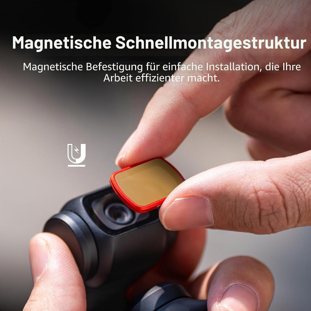 PGYTECH Black Mist 1/4 Filter für DJI Osmo Pocket 3/Pocket 4 /Xtra Muse, Magnetischer Linsenfilter f