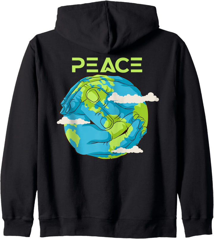 Peace Weltfrieden Kapuzenjacke