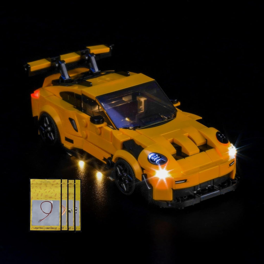 Update Version Licht-Kit Kompatibel mit Lego Porsche 911 GT3 RS Super Car 77239 (Kein Modell), Led B