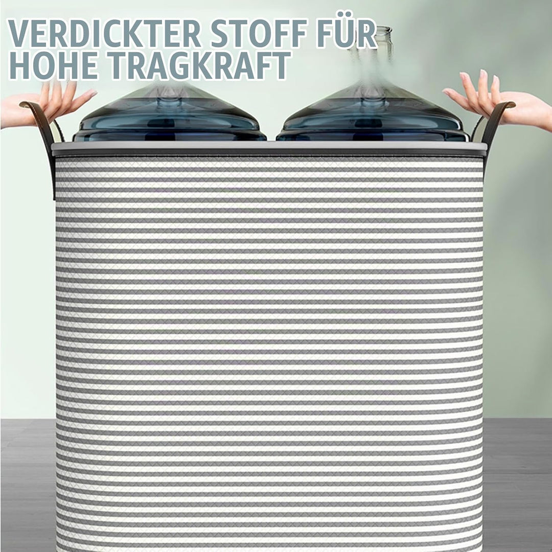 GOMETY 2 Stücke180L Aufbewahrungstasche Gross, Aufbewahrungsbox mit Deckel für Kleidung und Steppdec