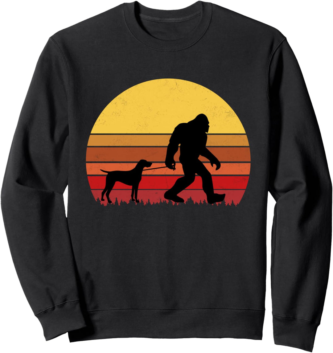 Deutsch Kurzhaar Hund Lustiges Retro Hundedesign Sweatshirt