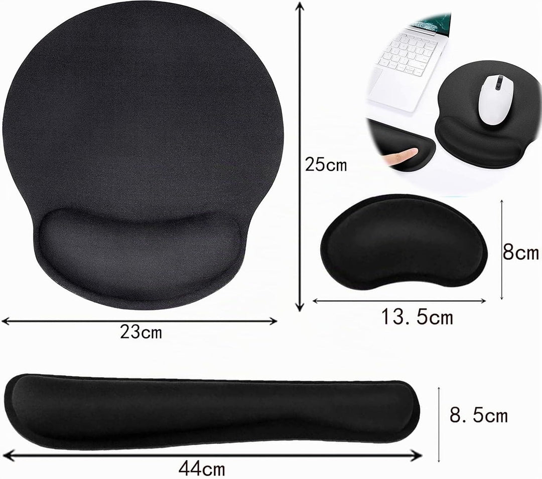 Mauspad-Handballenauflage Ergonomisches Handballenauflage-Set, Tastatur-Handgelenkauflage und Mauspa
