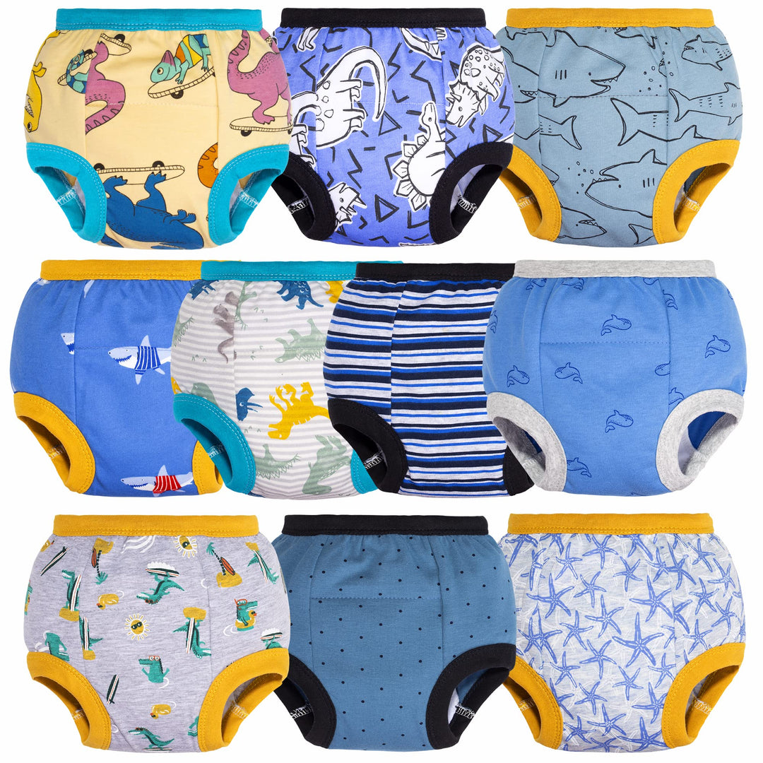 BIG ELEPHANT 10er Pack Baby Trainingshose - Saugfähige Töpfchen Unterwäsche Kleinkinder für Jungen u
