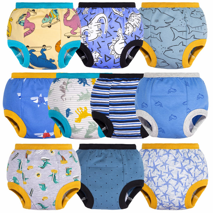 BIG ELEPHANT 10er Pack Baby Trainingshose - Saugfähige Töpfchen Unterwäsche Kleinkinder für Jungen u