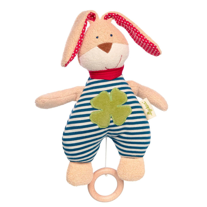 sigikid Spieluhr mit Wunsch Melodie Einschlafhilfe für Neugeborene Hase Stofftier Babyspielzeug Gesc