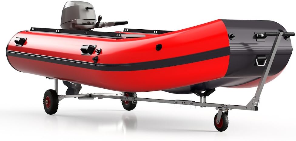 SUPROD Slipwagen Bootswagen Handtrailer faltbar Schlauchbootwagen TR260, PU, Ø 260 mm TR260-L-LU (sc