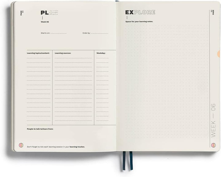 LEUCHTTURM1917 367501 Learning Journal Composition (B5), Flexcover, Pacific Green, Englisch Englisch