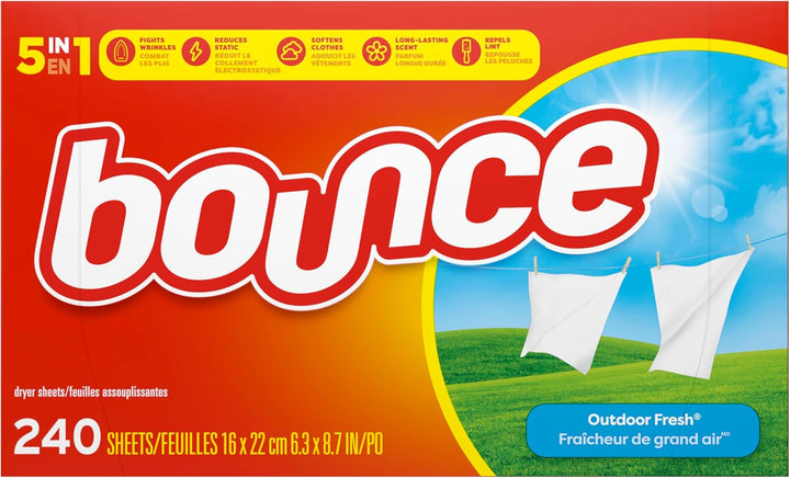 Bounce (Outdoor Fresh) Sheets, 240 Count - Trocknertücher 240 Tücher aus USA 1 stück (240er Pack), 1
