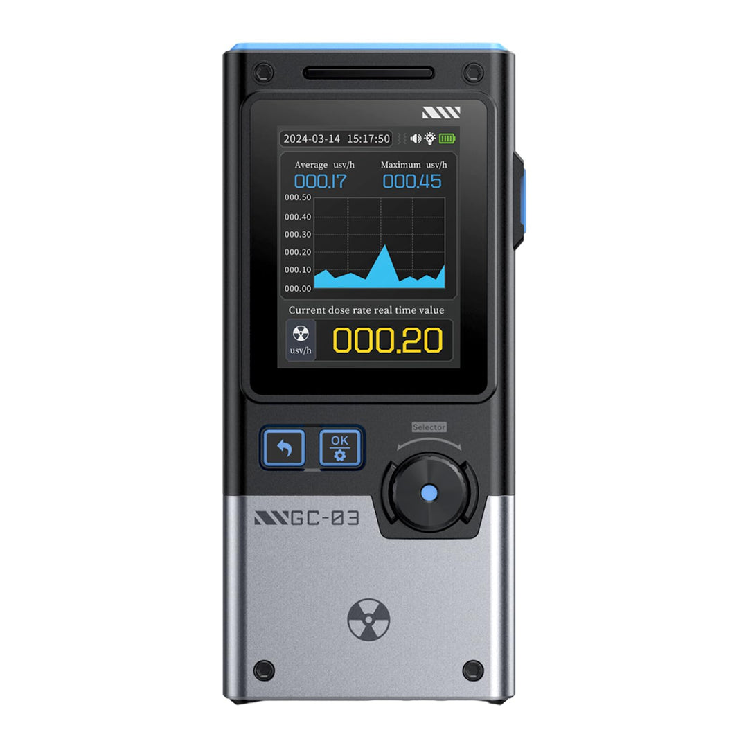 GC-03 Multifunktionaler Strahlungsdetektor, 3 in 1 Elektromagnetischer Strahlungsdetektor Geigerzähl
