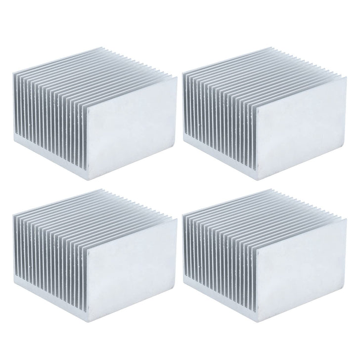 4 Stück Aluminium Kühlkörper 60x60x39mm, Kühlkörper Kit zum Kühlen von 3D Druckern und LED Lichtgerä