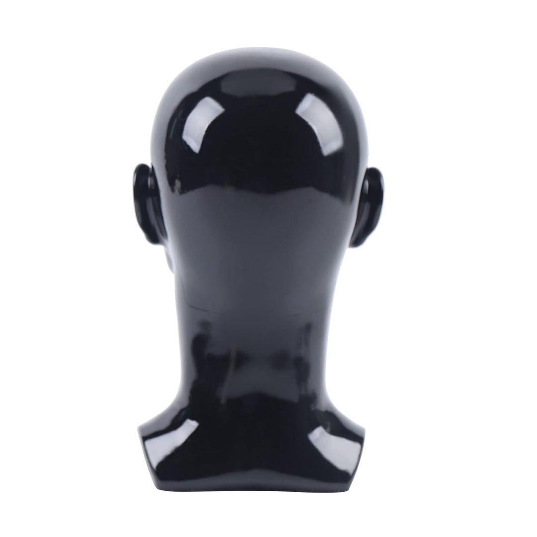 Männlicher Modellkopf Schaufensterpuppenkopf Mannequin Kopf mit Ohren aus PVC für Kopfhörer Hüte Per