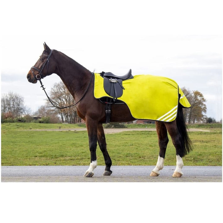 HKM Nierendecke mit Fleecefutter 420D Reflective neon gelb neon gelb 165cm, neon gelb 165cm
