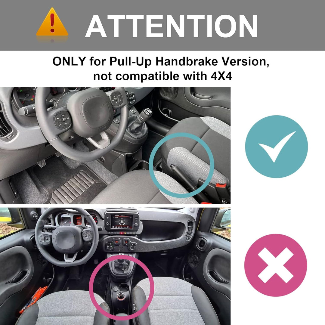 YEE PIN Panda Gummimatten Kompatibel mit FIAT Panda/Panda Cross 2021-2023 Interieur rutschfeste Matt