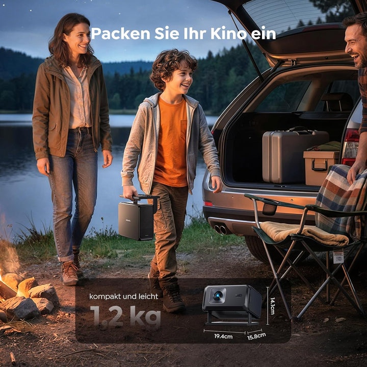 [Google TV & Offizielle Apps] Beamer 4K Unterstützt, Smart Beamer Heimkino 1080P FHD, Autofokus & Tr