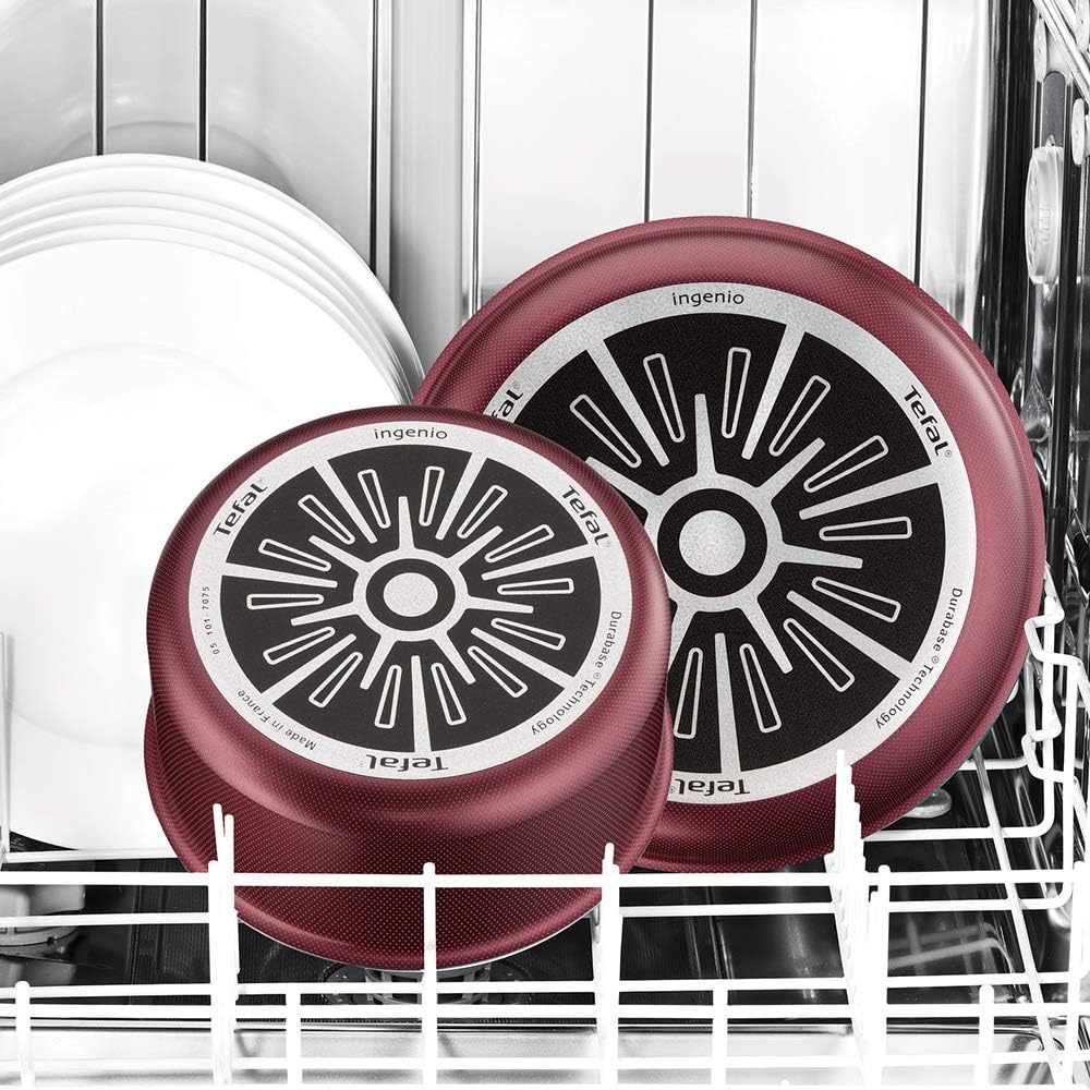 Tefal Ingenio Essential Kochgeschirr, 20 p, Töpfe, Pfannen, Deckel, Schmorpfanne, Löffel, Spatel, Sc