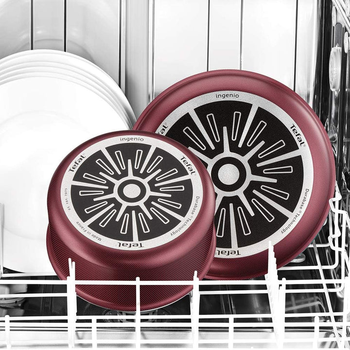 Tefal Ingenio Essential Kochgeschirr, 20 p, Töpfe, Pfannen, Deckel, Schmorpfanne, Löffel, Spatel, Sc