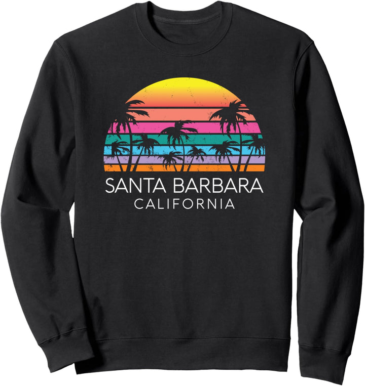 Santa Barbara Beach Kalifornien Surfen Weinlese Cali Isla Vista Sweatshirt