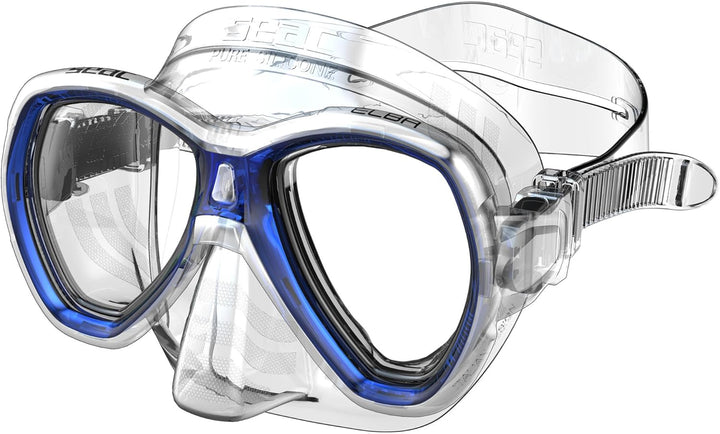 Seac Set Elba, Schnorchelset aus hypoallergenem Silikon mit Maske und Schnorchel für Erwachsene regu