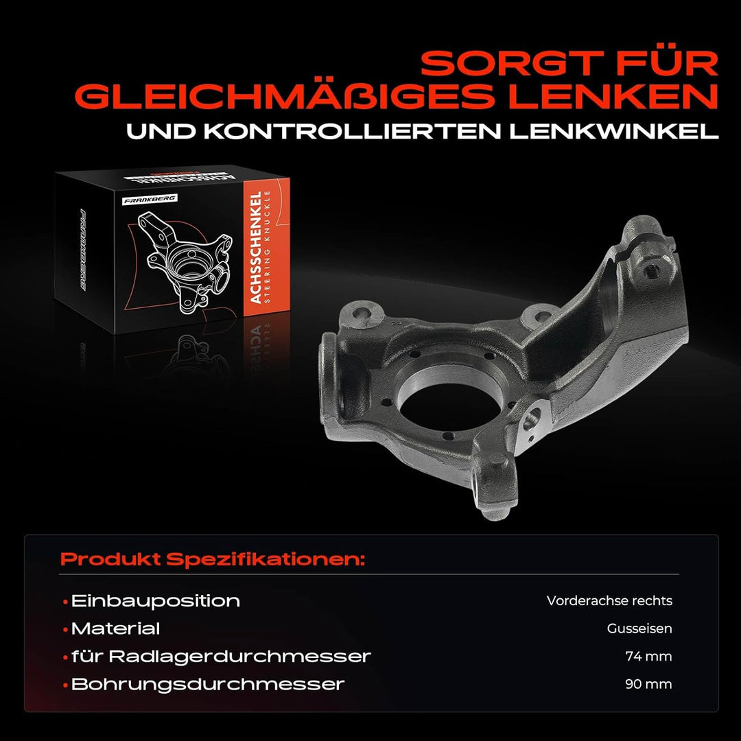 Achsschenkel Radaufhängung Vorderachse Rechts für Tourneo Connect Transit Connect P65_, P70_, P80_ 2