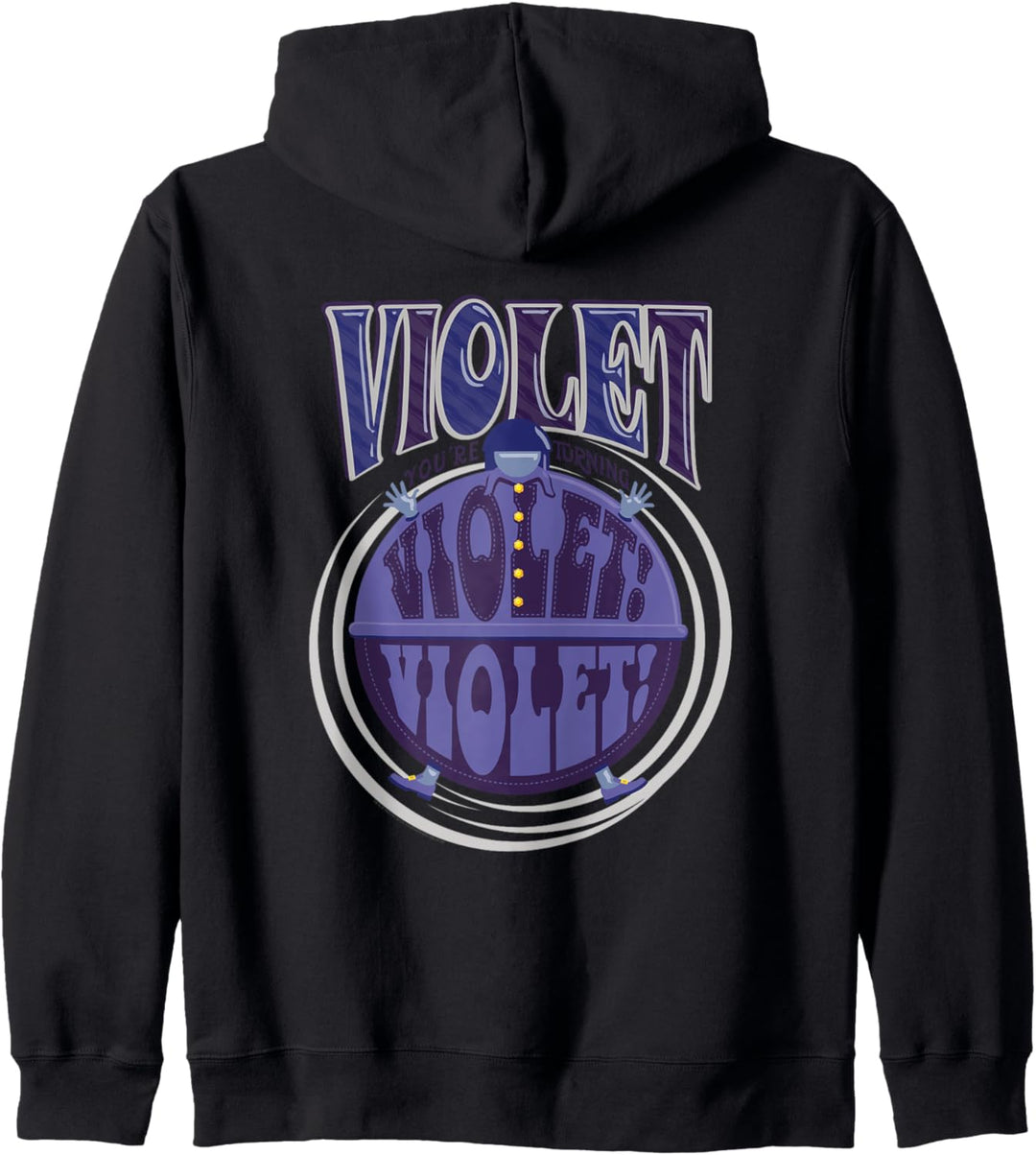 Willy Wonka and the Chocolate Factory Violet Logo Kapuzenjacke