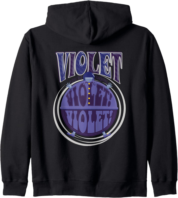 Willy Wonka and the Chocolate Factory Violet Logo Kapuzenjacke