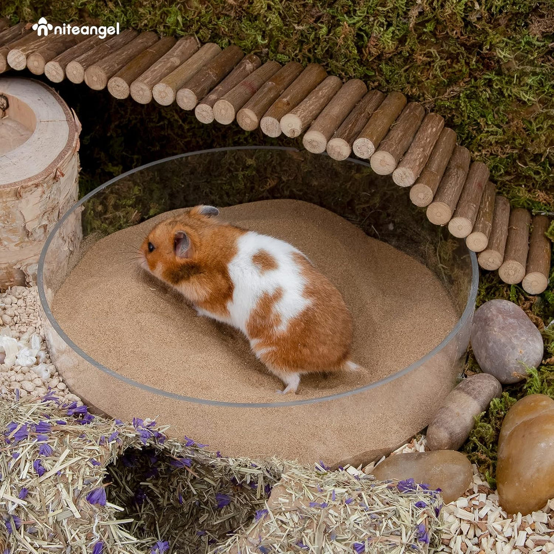 Niteangel Hamster Wüstenbad Sand | Staubfreier Badesand oder Streusand für Hamster, Chinchillas, Ger