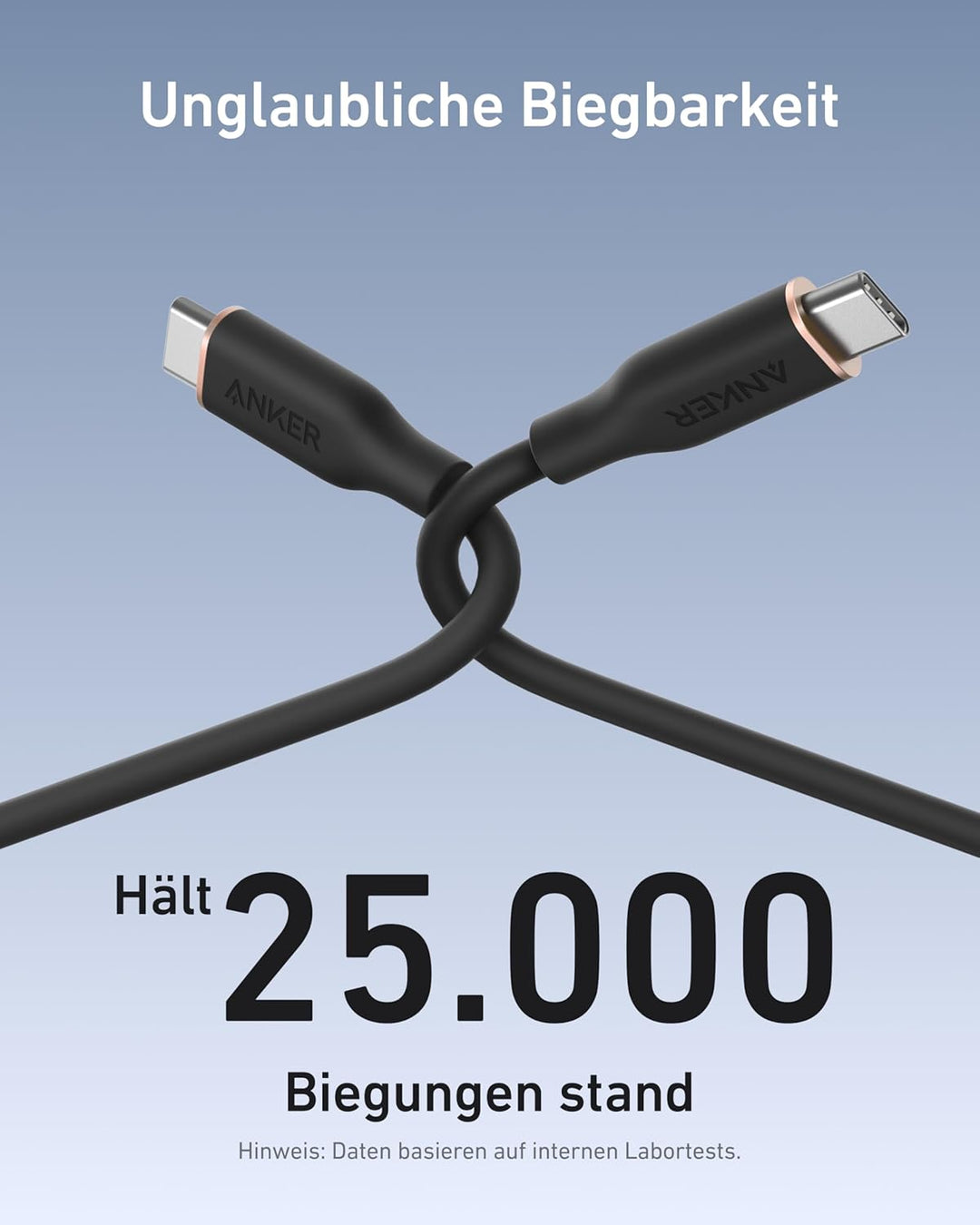 Anker 240W USB C auf USB C Kabel, [1 Stück 1,8m] PD 3.0 Schnellladekabel USB C Kable 1,8m Schwarz, 1