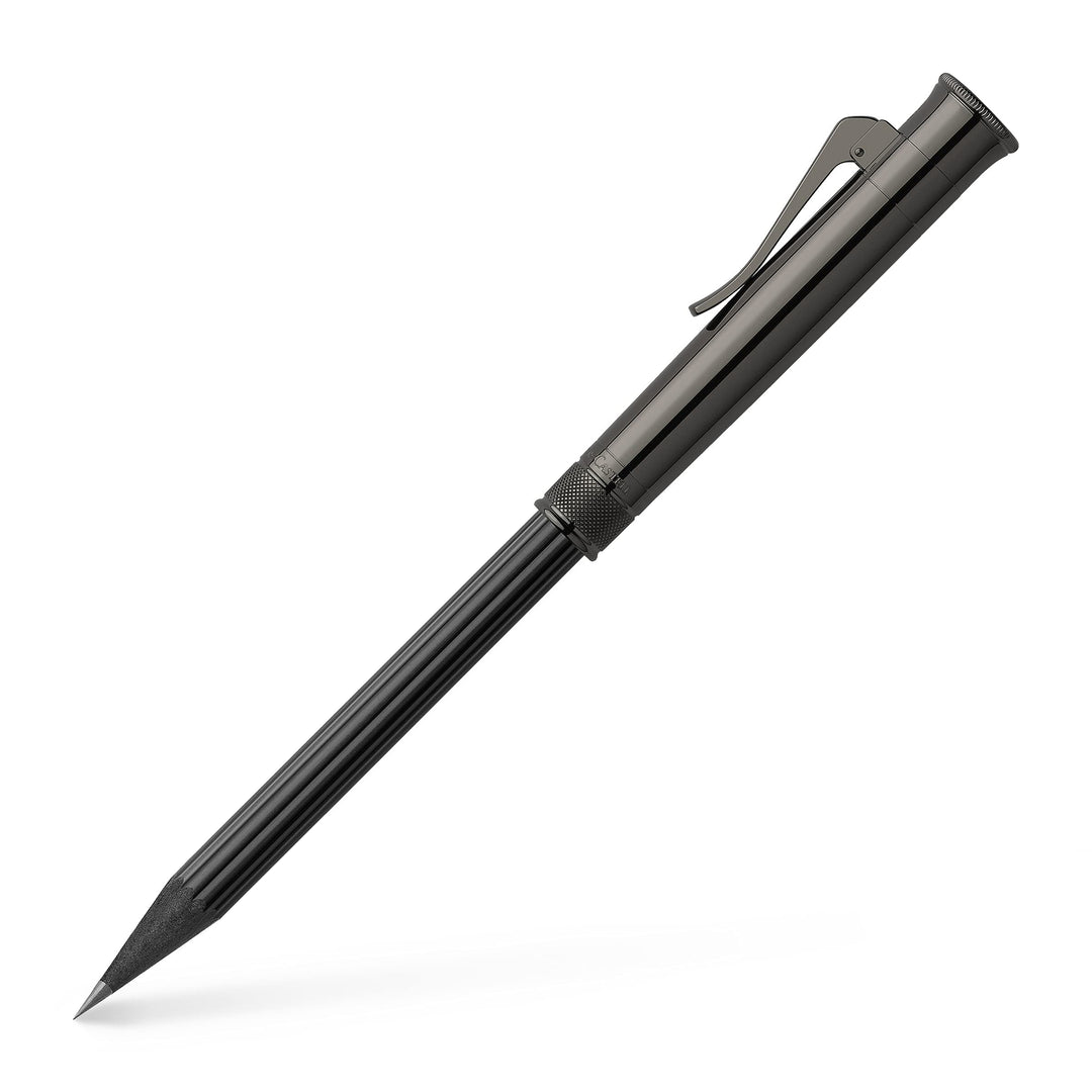 Graf von Faber-Castell 118531 - Perfekter Bleistift mit Verlängerer, Spitzer und Radiergummi, Black