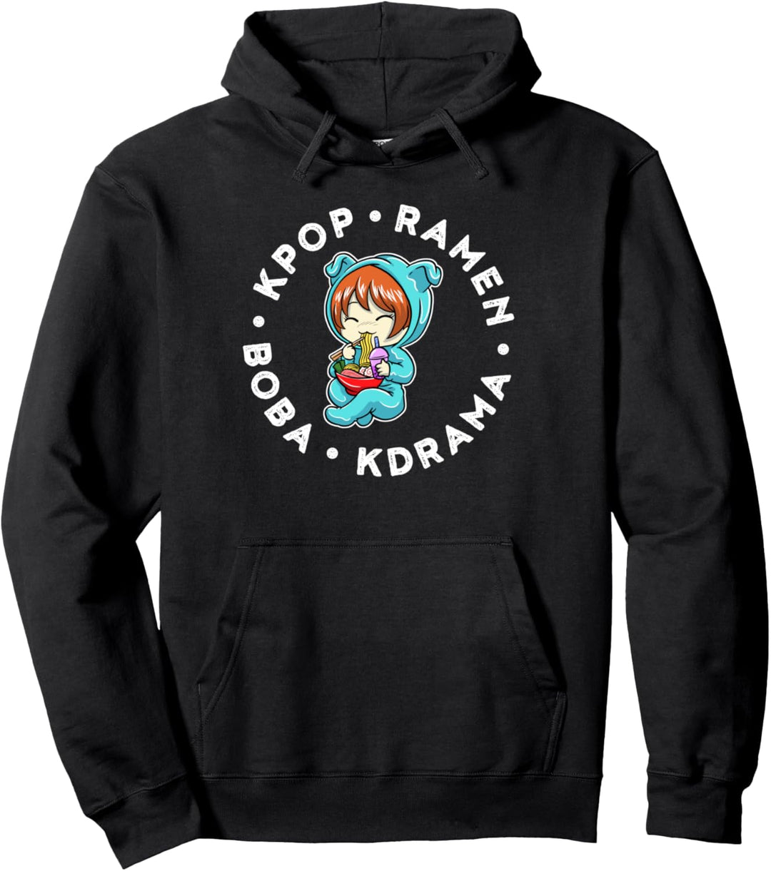 Kpop Ramen Boba Kdrama Pullover Hoodie