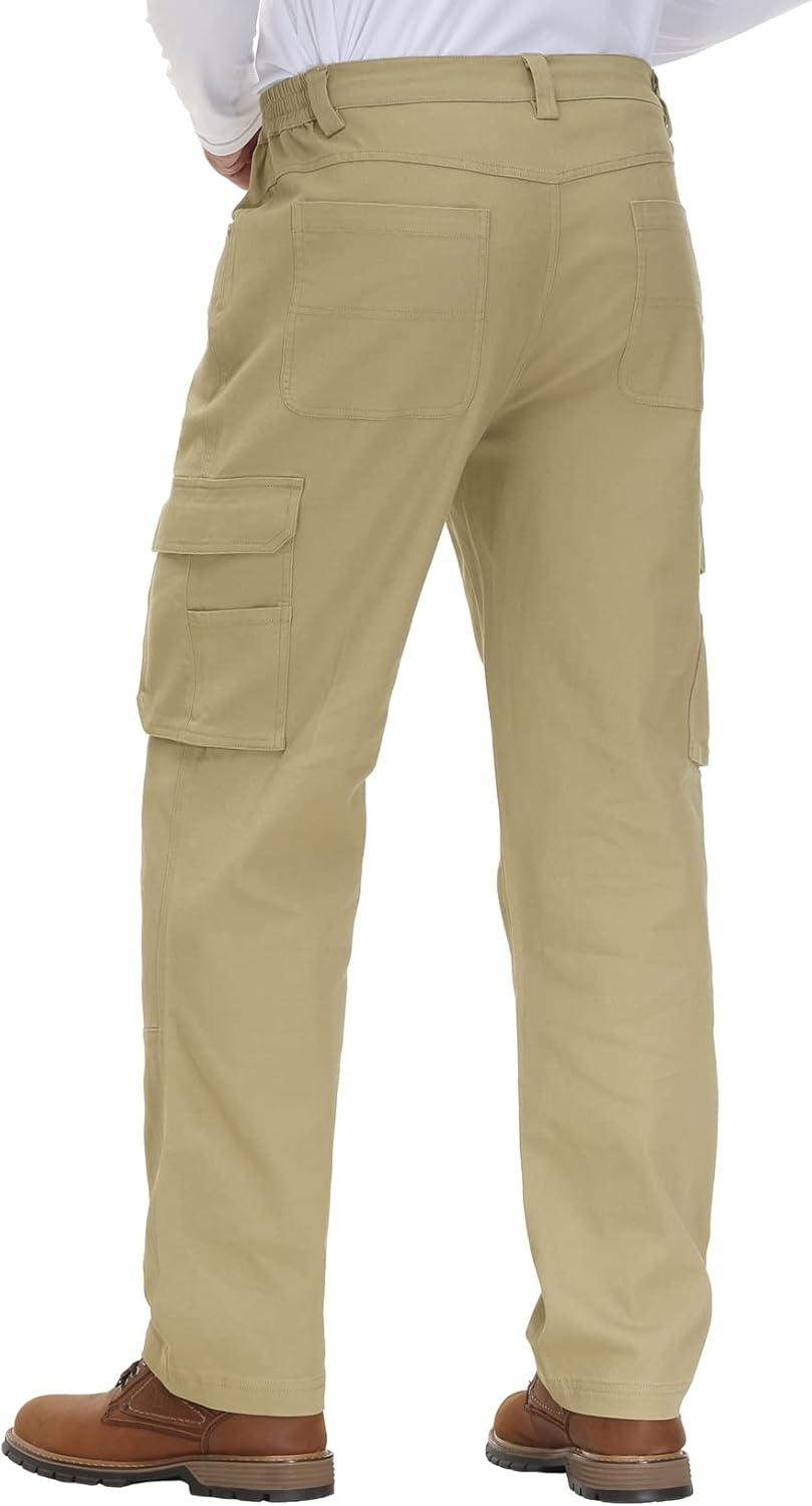YSENTO Herren Cargohose Männer Arbeitshosen Stretch Chino Kargohosen Vintage Baggy Hosen Baumwolle 3