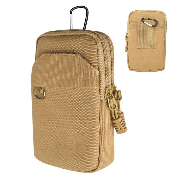 Handy-Gürtelhalter,Mehrzweck-Nylon-Hüfttasche - Gadget Bag Utility-Taschen Outdoor-Aufsätze Khakifar