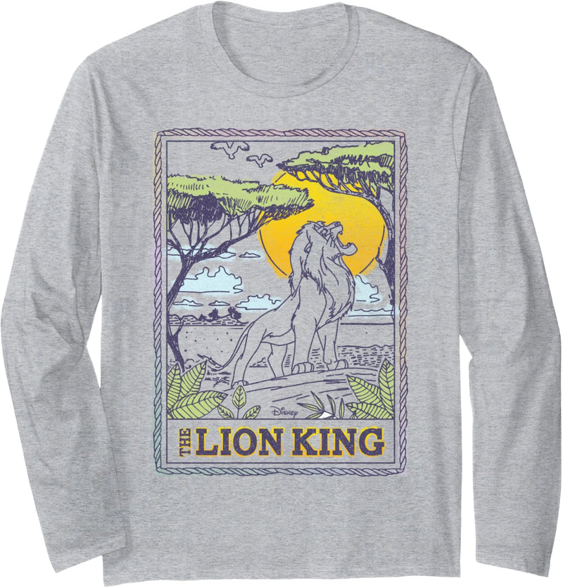 Disney The Lion King Simba Roar Poster Langarmshirt