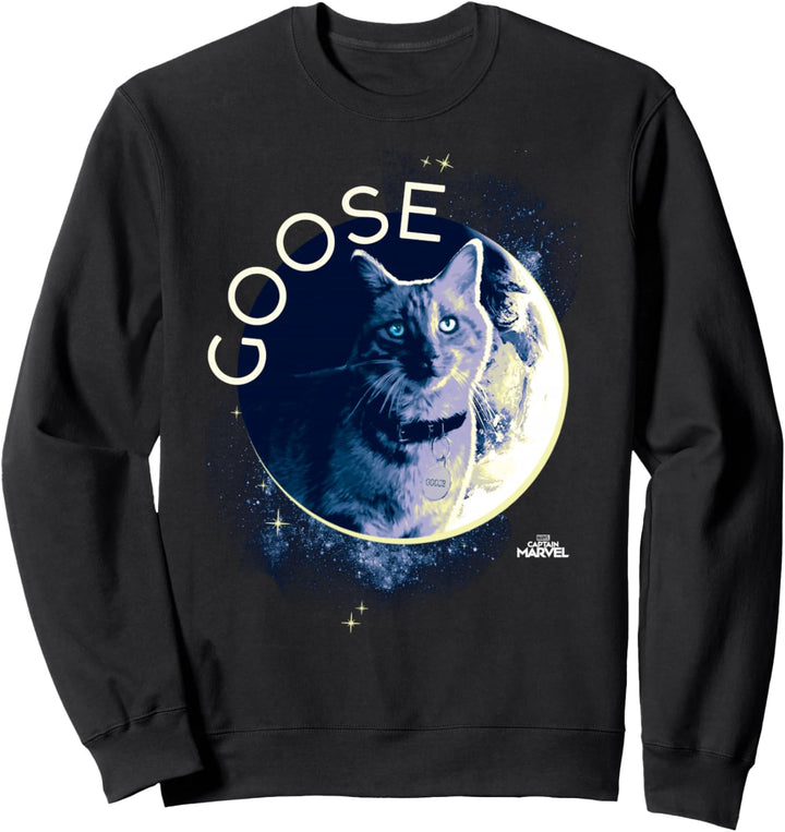 Marvel Captain Marvel Goose Space Planet Portrait Sweatshirt