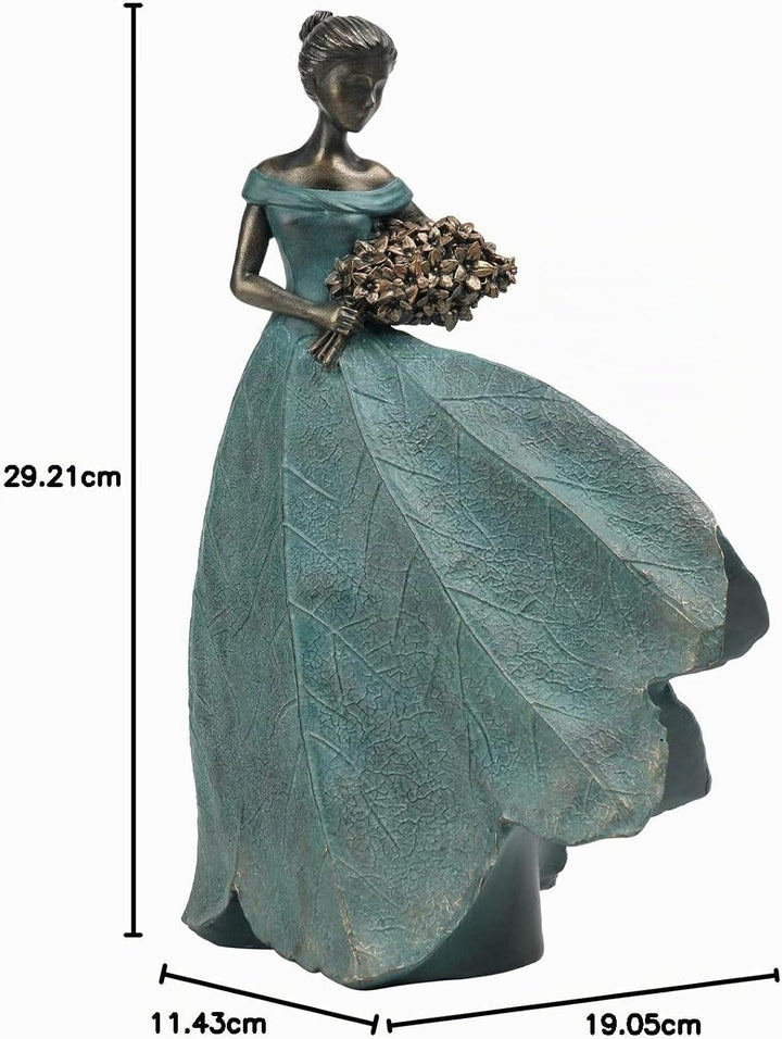 Guichifun Fairy Statue Collection Home Decoration – Blatt Engel Mädchen Harz Heimdekoration für drau