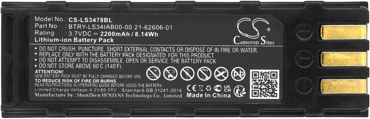 TCTK akkus Kompatibel mit [Honeywell] 8800, für [Symbol] DS3478, DS3578, DSS3478, LS3478, LS3478ER,