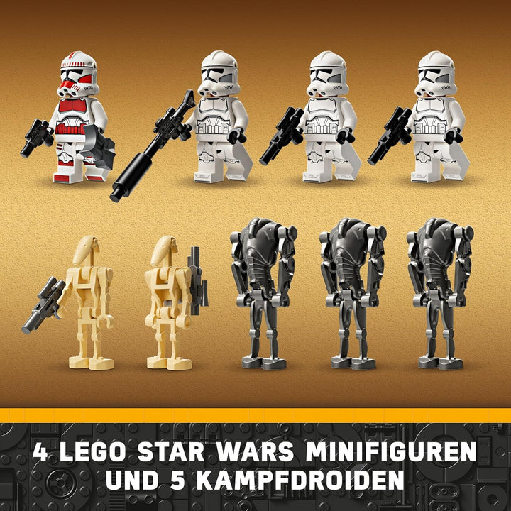 LEGO Star Wars Clone Trooper & Battle Droid Battle Pack, Spielzeug für Kinder mit baubarem Speeder B