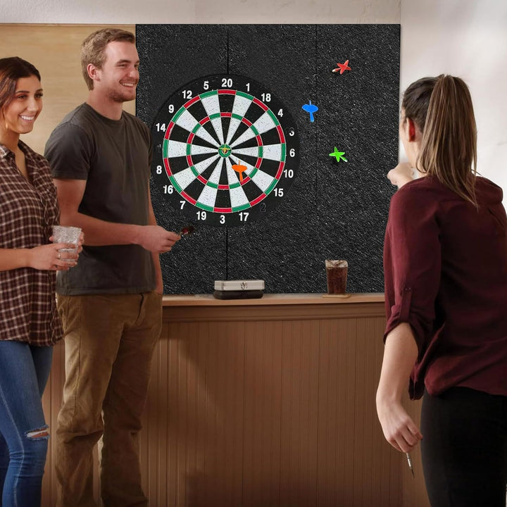 9Stück Selbstklebender Zusammensetzbarer Schutz,Dartboard Wandschutz,30x30cm Gespleisste Dart Backbo