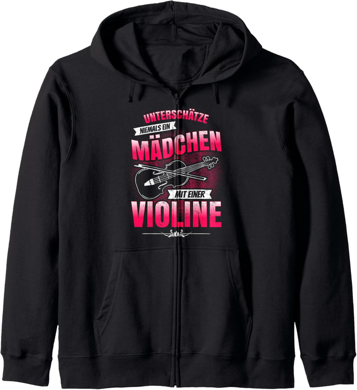 Lustige Geschenkideen Violinen-Spielerin Violine Kapuzenjacke