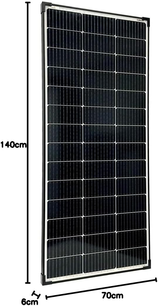 Offgridtec 150W Mono Solarpanel 23V Black Frame V2 150W 23V Schwarz, 150W 23V Schwarz