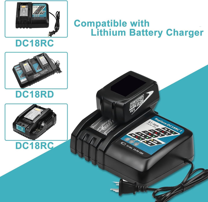 2 Stück 18V 5.5Ah/5500mAh Ersatzakku für Akku Li-ion BL1850 BL1850B BL1830 BL1860B BL1845 BL1835 BL1