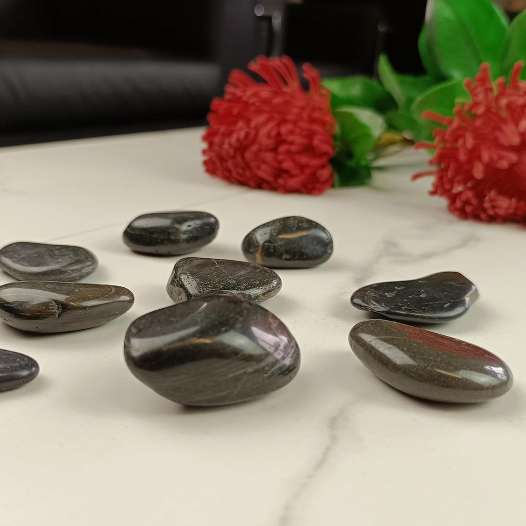 Dekosteine schwarz poliert 20 kg, Kieselsteine Garten 2-3 cm, Zierkies für Vasen, Flusssteine, Ziers