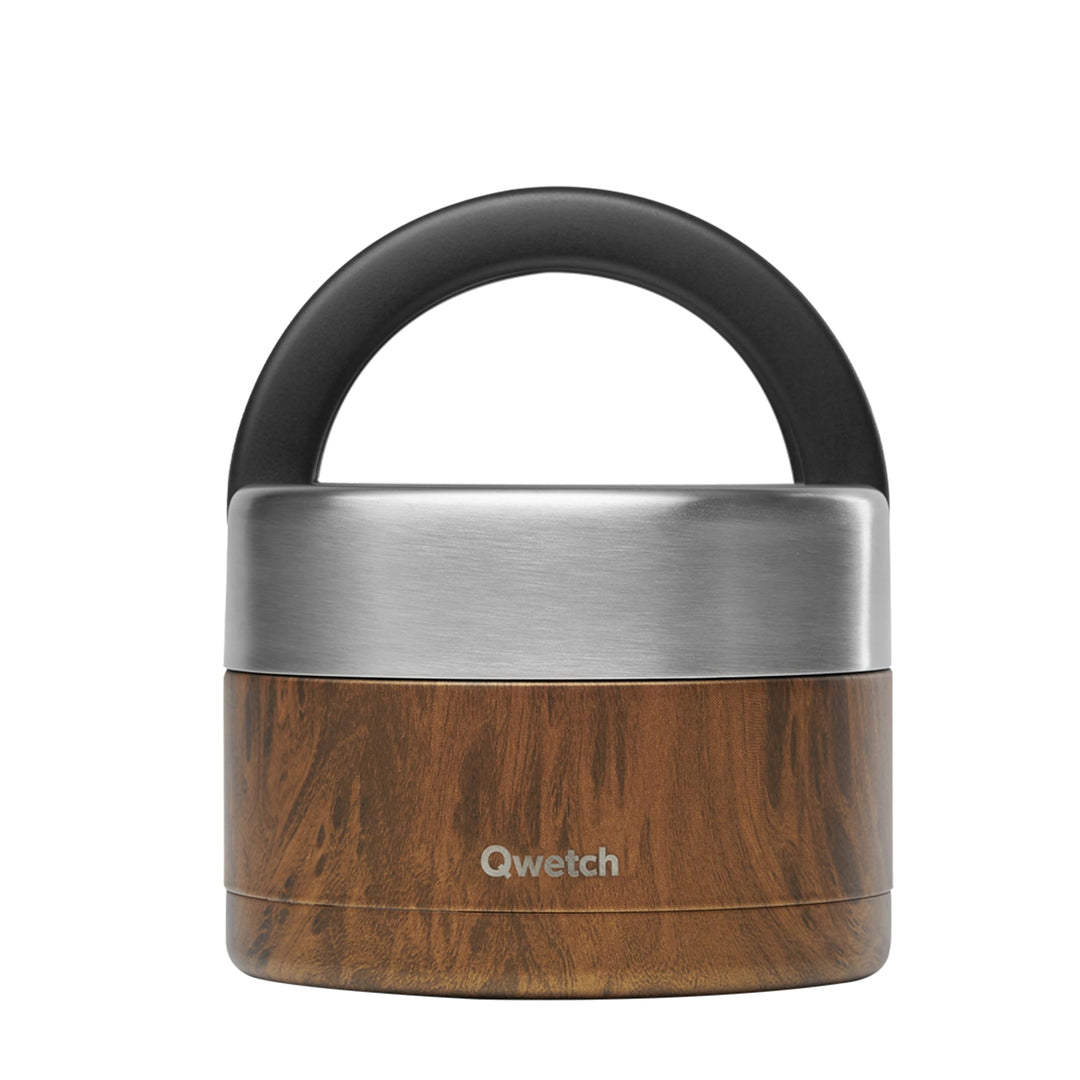 QWETCH - Thermobehälter für Essen mit Griff - 650ml Trinken - Lunchbox Edelstahl Isotherm - 5h Heiss