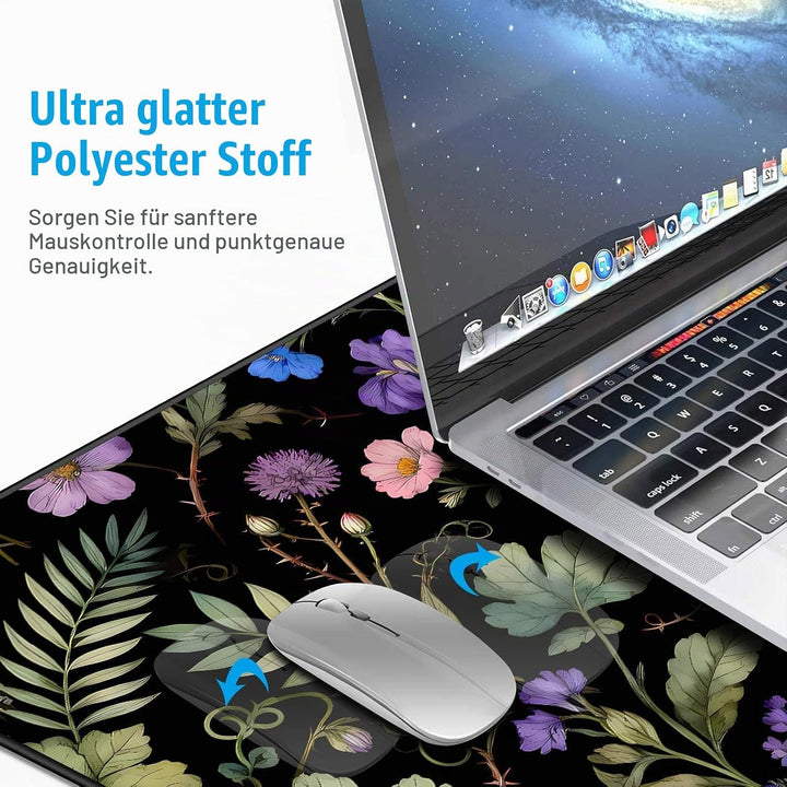 Schreibtischunterlage Gaming Mauspad 900x400x3mm Mousepad Tischunterlage Large Size verbessert Präzi