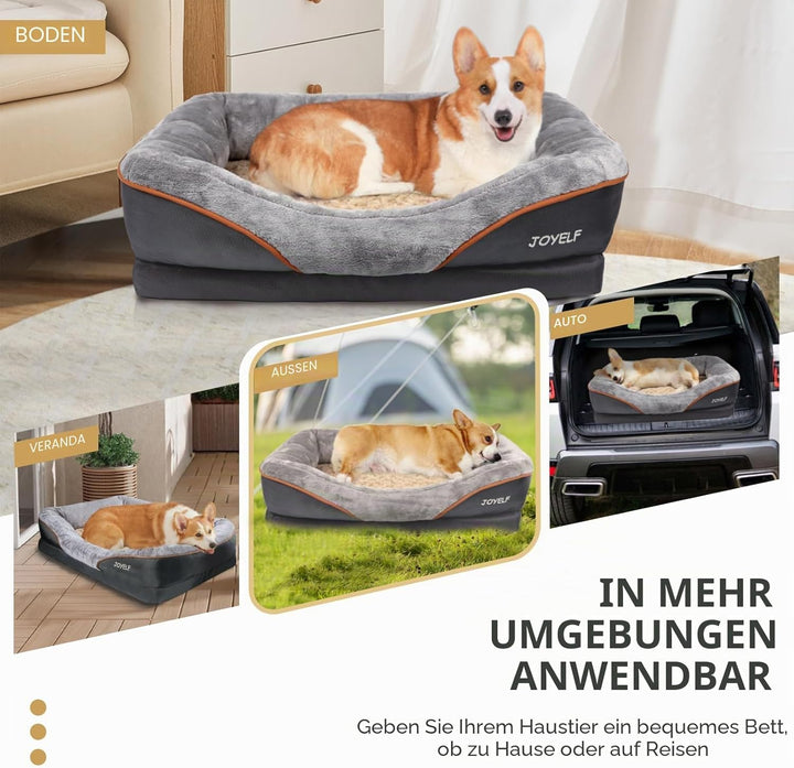 JOYELF XLarge Gedächtnisschaum Hundebett orthopädisches Hundebett &amp; Sofa mit abnehmbarem waschbarem