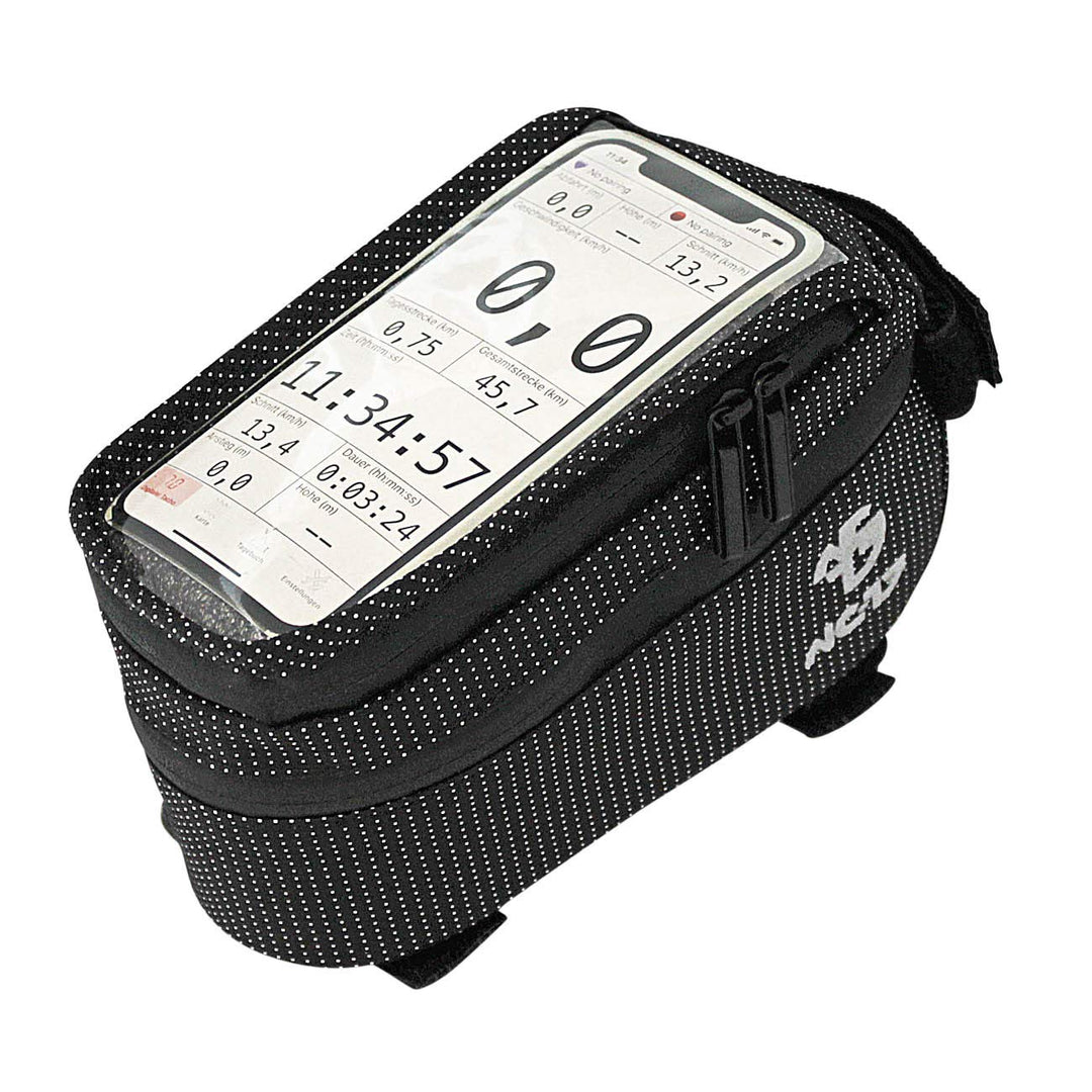 NC-17 Connect Universal Oberrohrtasche DOT / Fahrrad-, Smartphonetasche mit Klettverschluss, Staufac