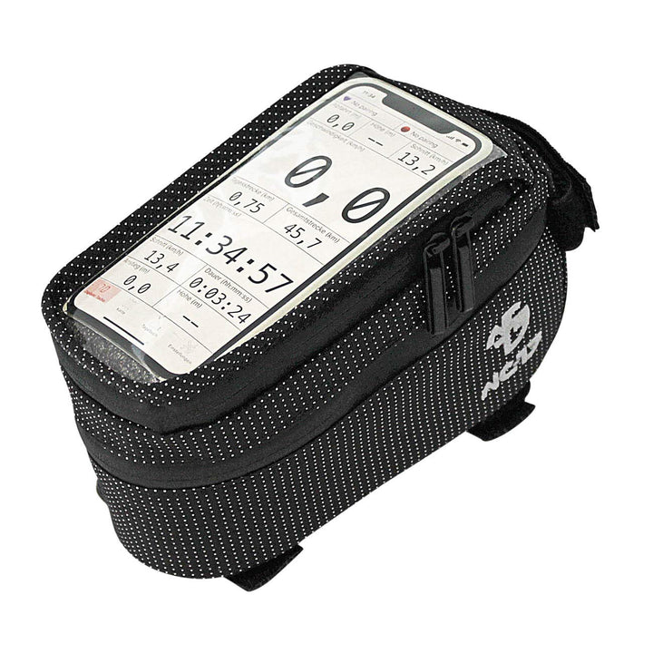 NC-17 Connect Universal Oberrohrtasche DOT / Fahrrad-, Smartphonetasche mit Klettverschluss, Staufac